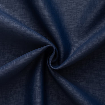 Navy Pattern Eyelet Curtain
