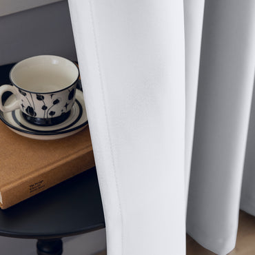 White Plain Eyelet Curtain