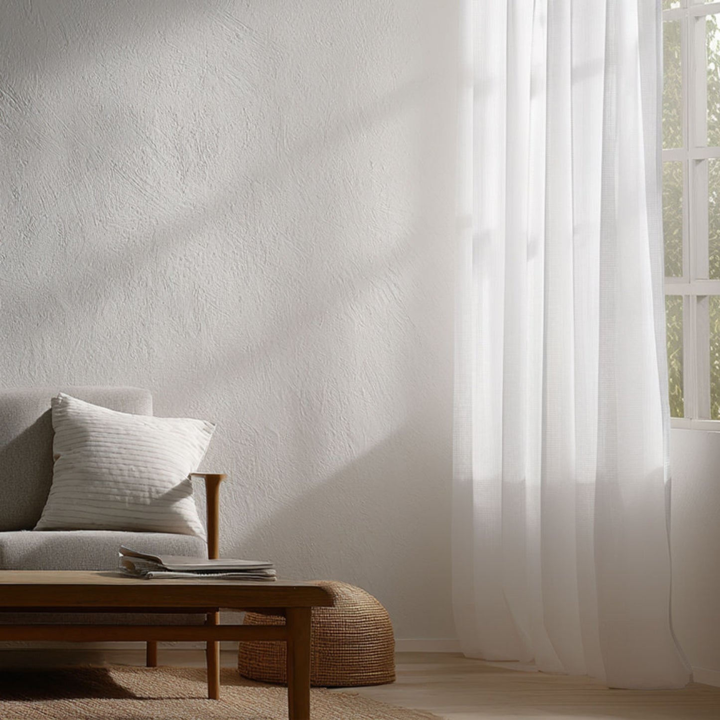 Premium Mirage White Sheer Curtain