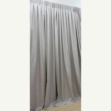 Beige Box Pleat Curtains