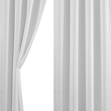 White Light Filtering Eyelet Curtain