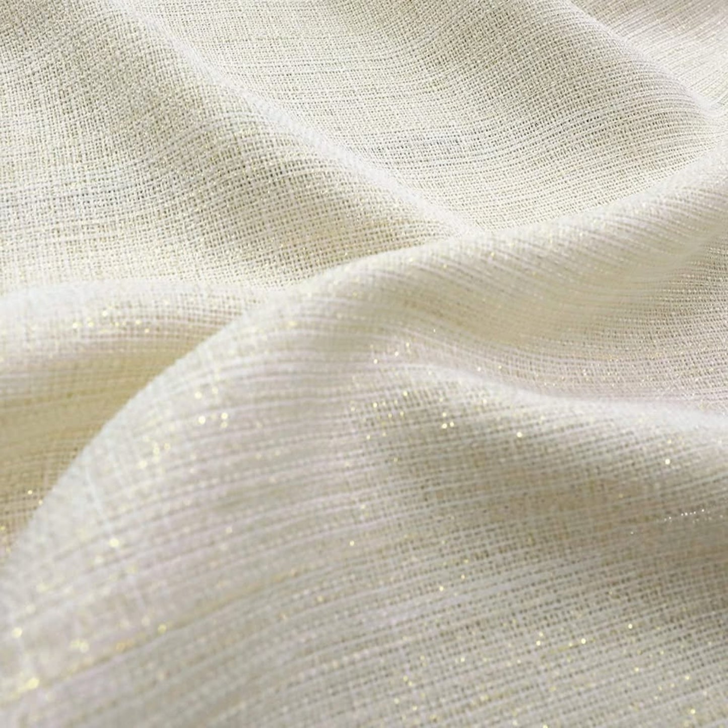 Cream & Gold Light Filtering Eyelet Curtain