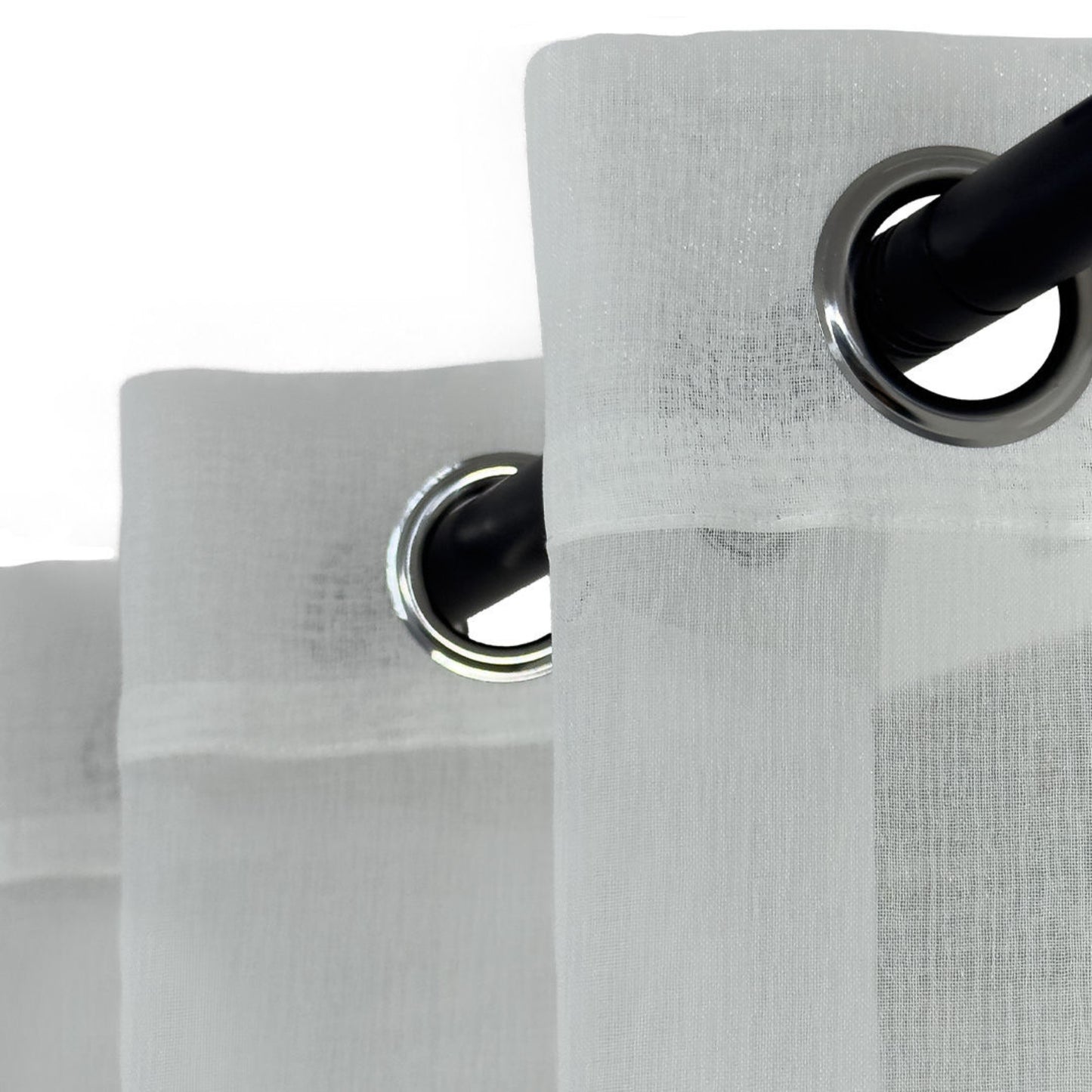 Premium Zephyr Cream Sheer Eyelet Curtain