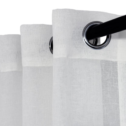Premium Palma Chalk Sheer Eyelet Curtain