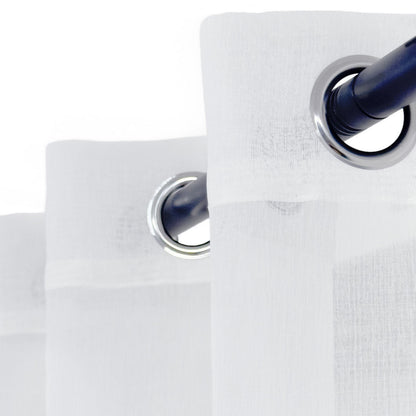Premium Zephyr White Sheer Eyelet Curtain