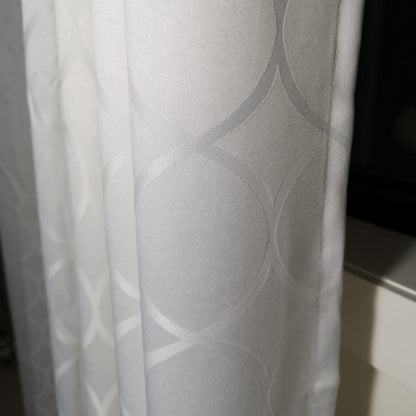 White Light Filtering Eyelet Curtain