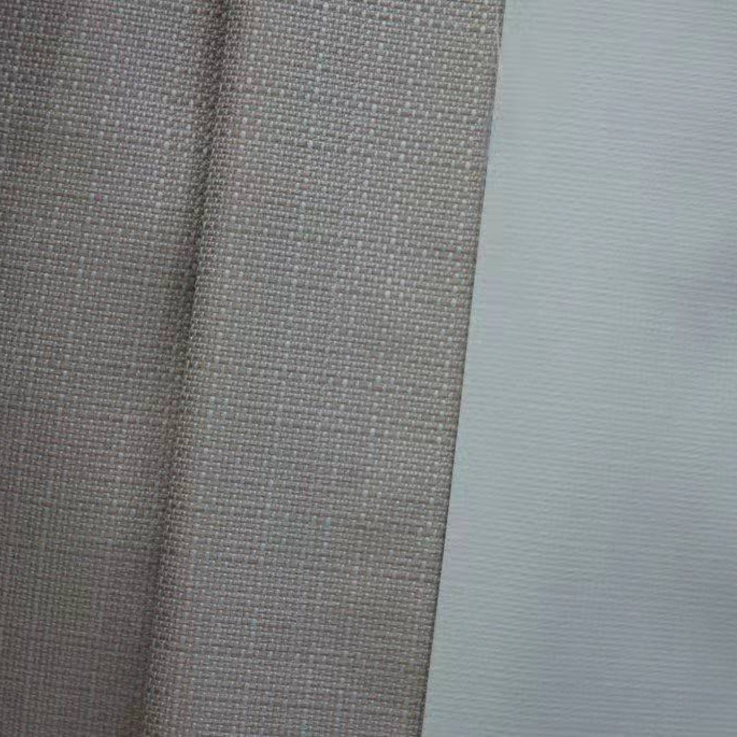 Beige Box Pleat Curtains