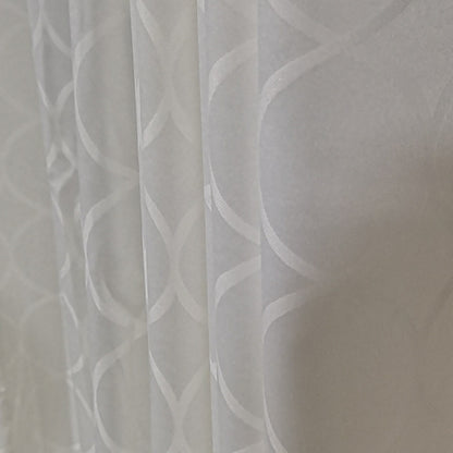 White Light Filtering Eyelet Curtain