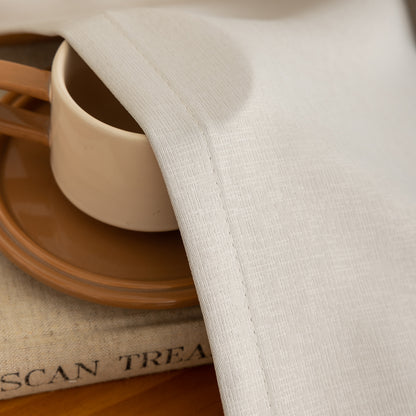 Beige Pattern Eyelet Curtain