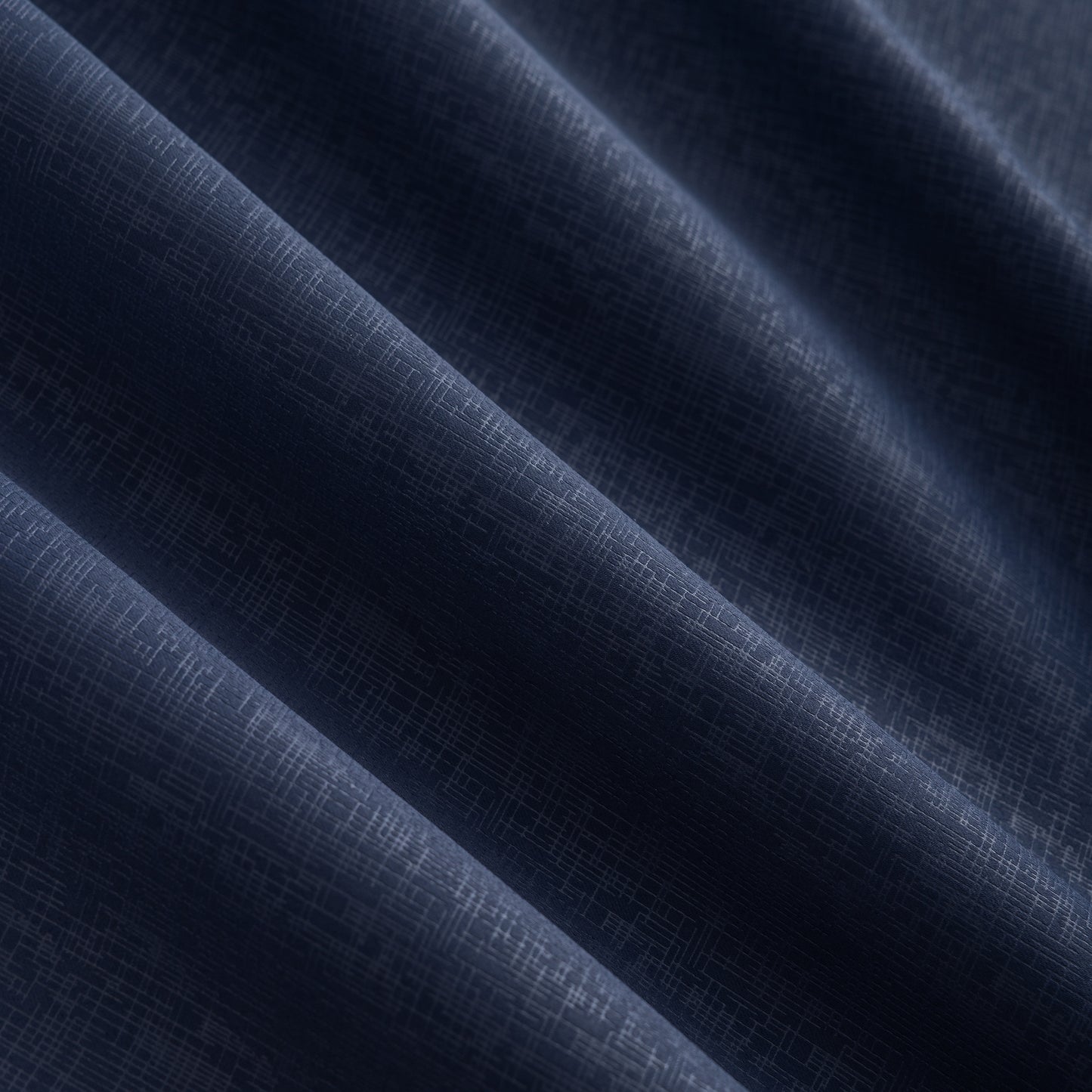 Navy Pattern Eyelet Curtain