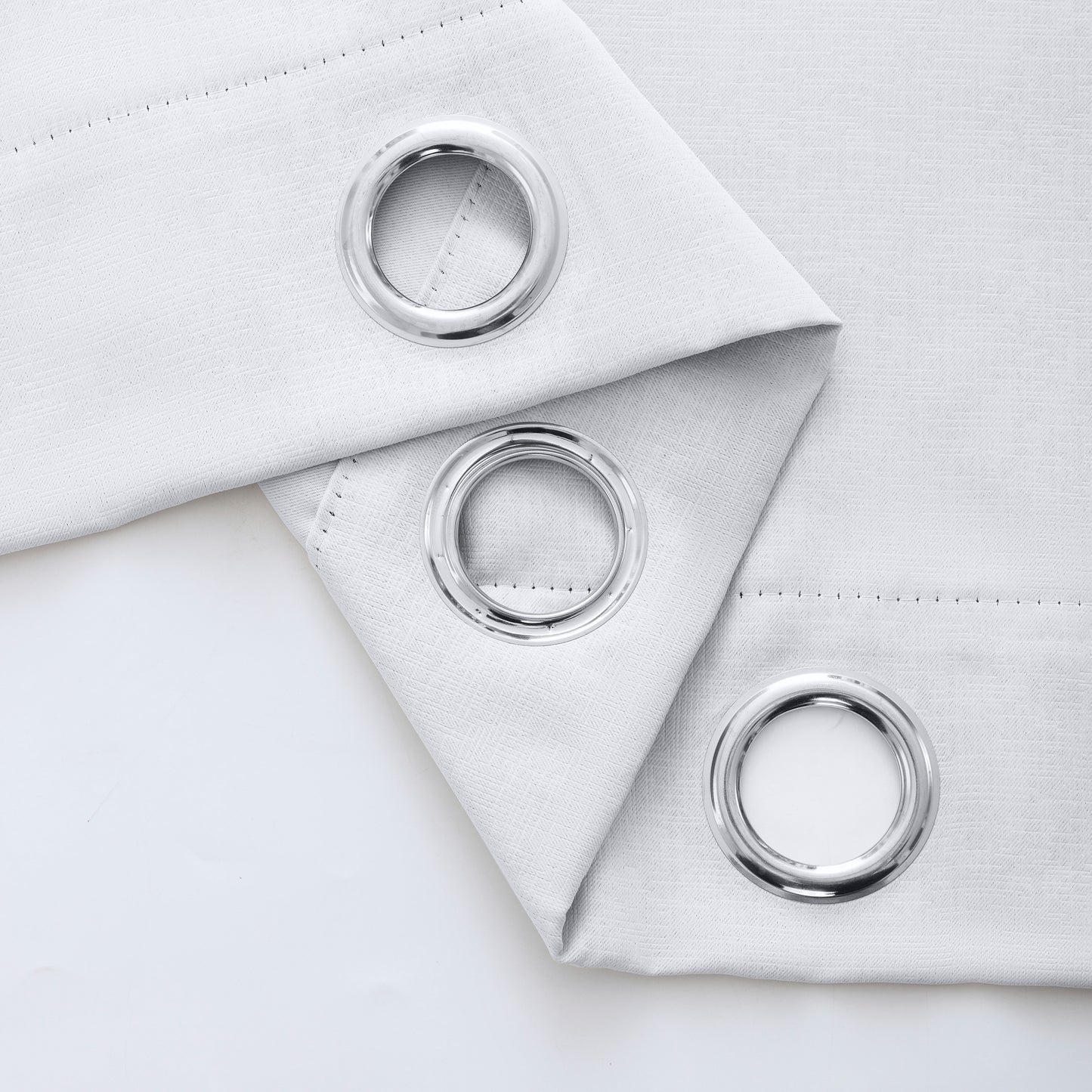 White Pattern Eyelet Curtain