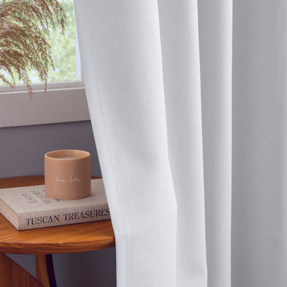 White Pattern Eyelet Curtain