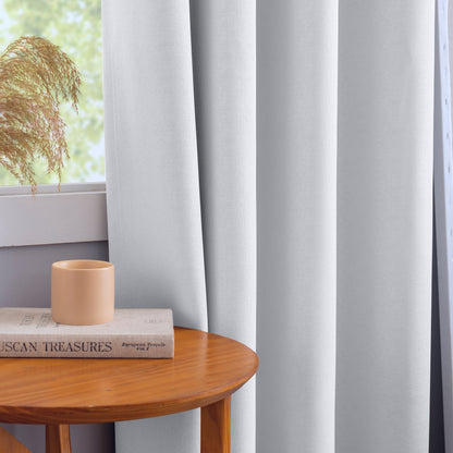 White Pattern Eyelet Curtain