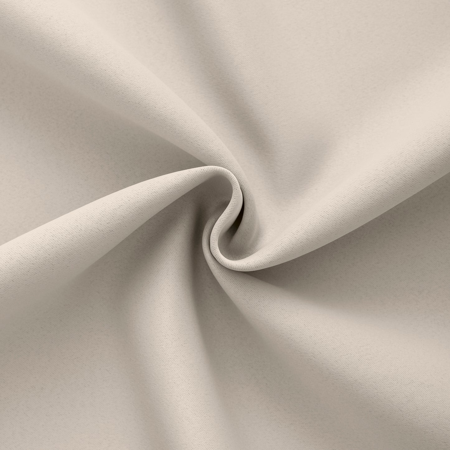 Beige Plain Eyelet Curtain