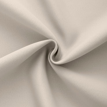 Beige Plain Eyelet Curtain