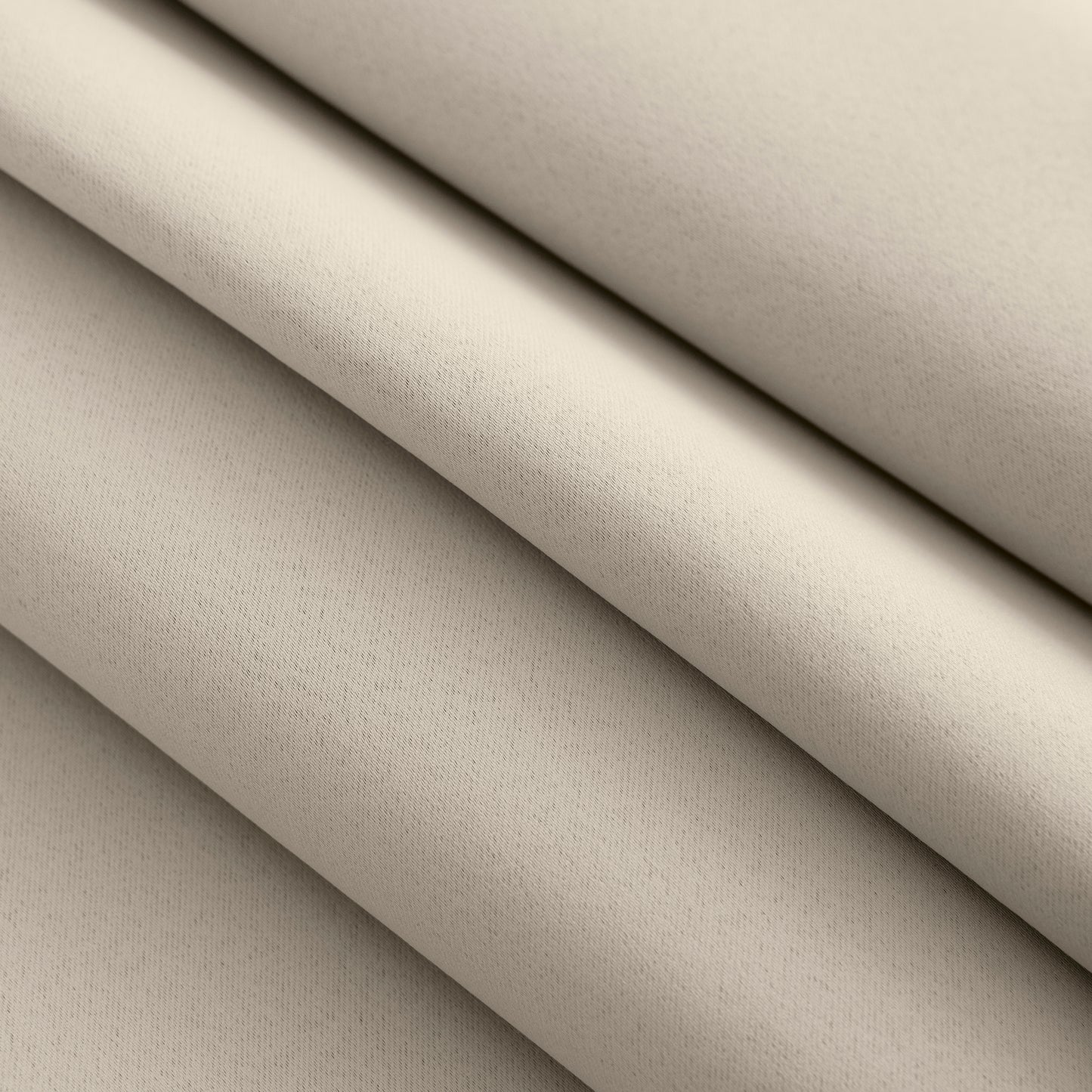 Beige Plain Eyelet Curtain