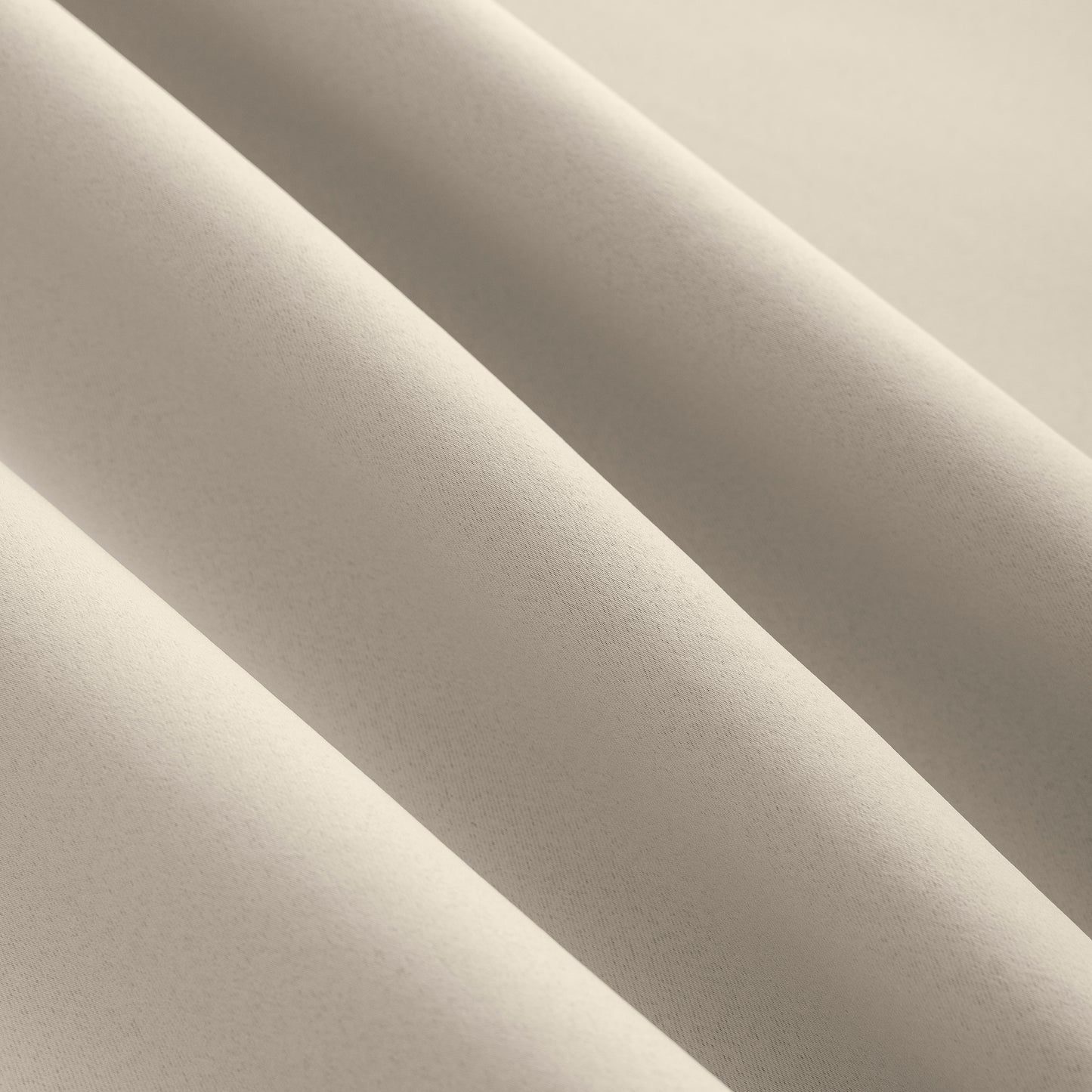 Beige Plain Eyelet Curtain