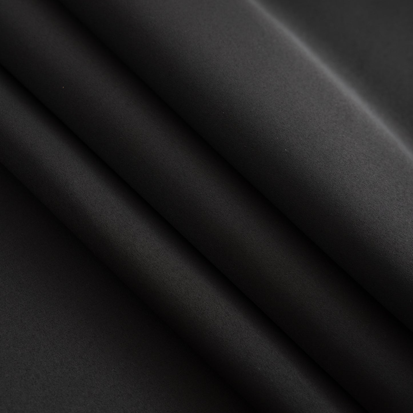 Black Plain Eyelet Curtain