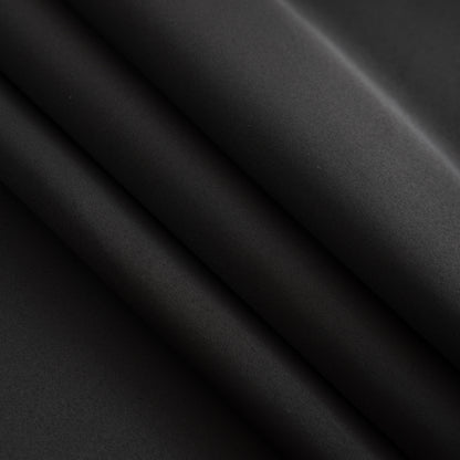 Black Plain Eyelet Curtain