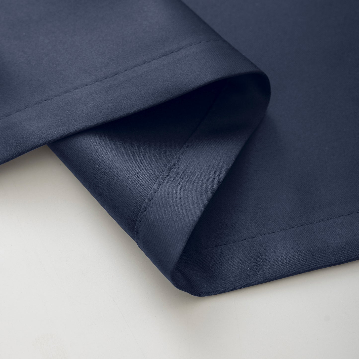 Navy Blue Plain Eyelet Curtain