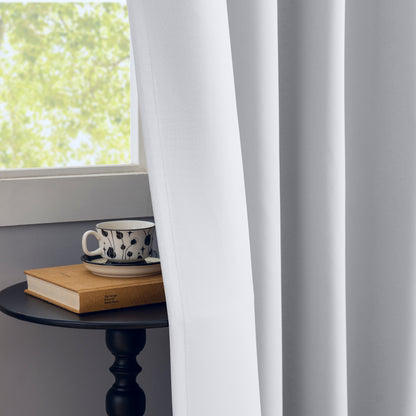 White Plain Eyelet Curtain
