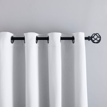 White Plain Eyelet Curtain