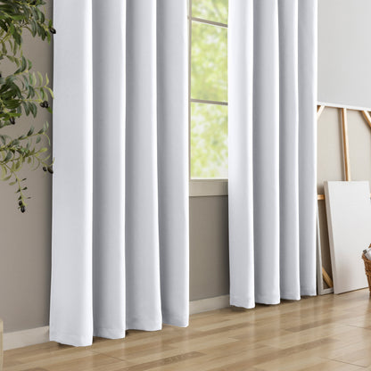 White Plain Eyelet Curtain